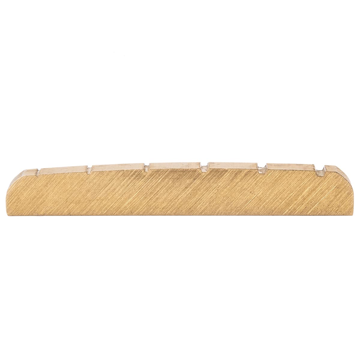 Musiclily 43Mm Guitar Brass Nut Pre-Slotted Nut Replacement For Les Paul Lp Sg Style Electric Guitar, 43X3.5X6Mm