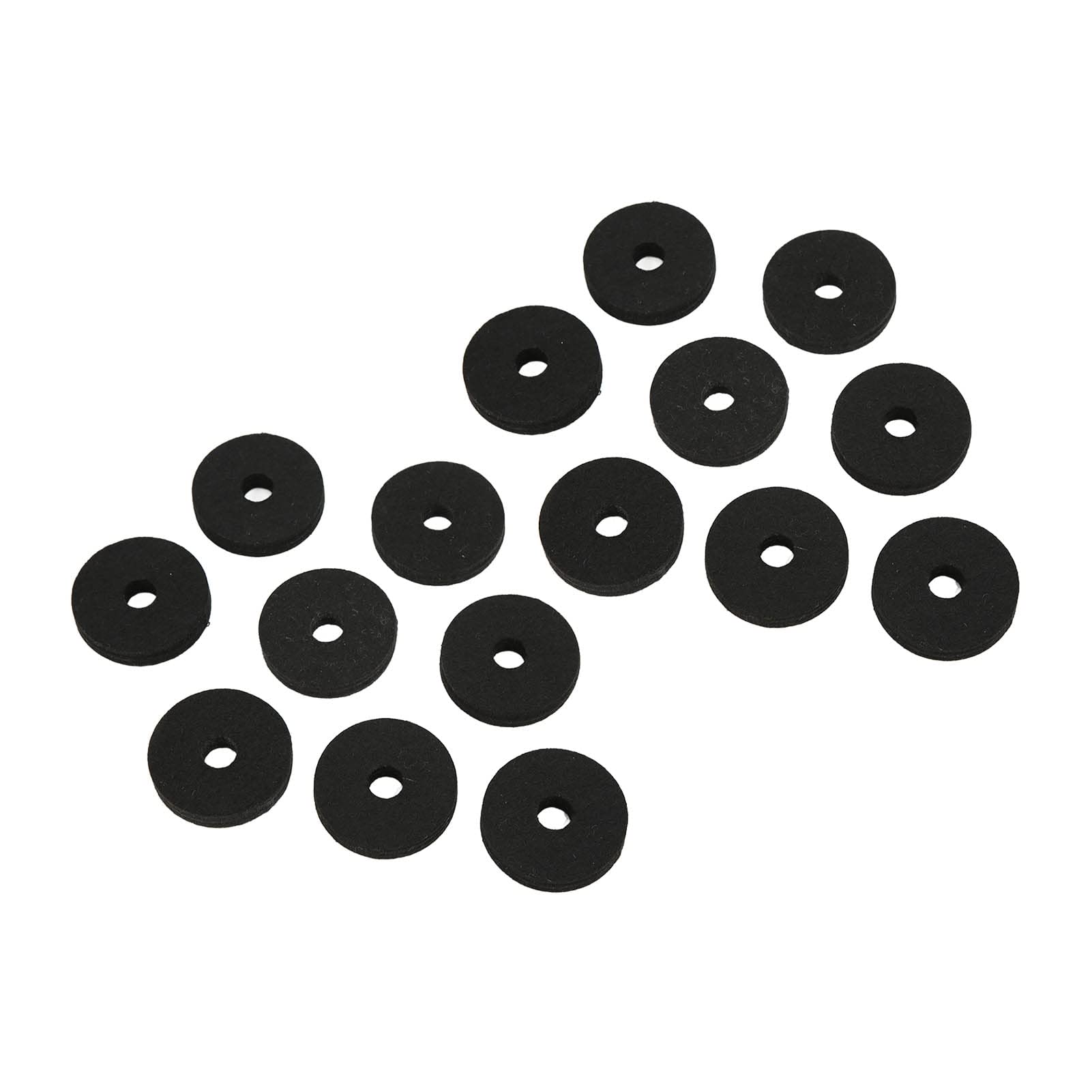 Felt Cymbal Sleeves, 20Pcs/Set Felt And Plastic Cymbal Stand Sleeves For Most Drum Kits Cymbal Replacement Accessories(Black)