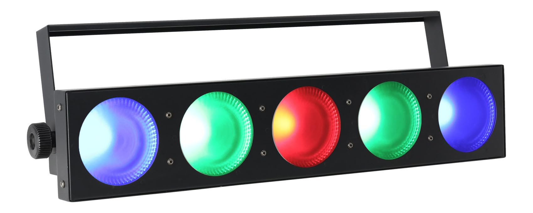 Rockville FIVE-EYE 5 Head 150w RGB COB Blinder Light, Durable Aluminum Case, 19 Channel DMX/Auto/Sound Modes