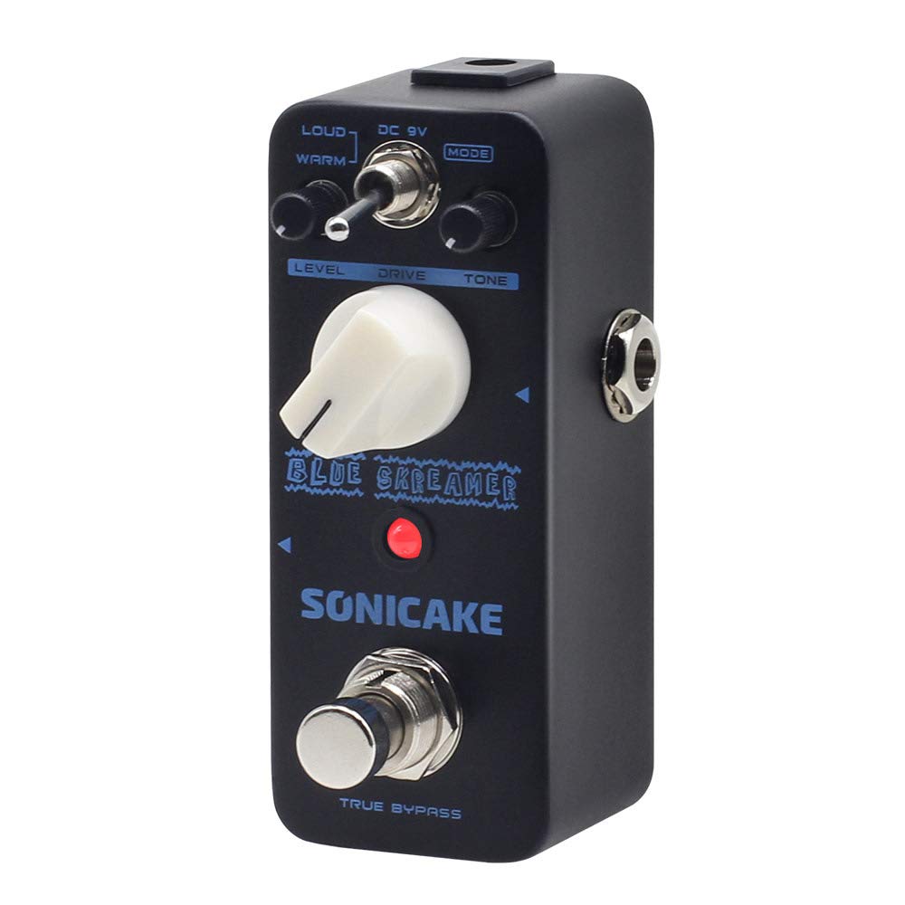 Sonicake Overdrive Pedal Overdrive Guitar Pedal Guitar Effects Pedal Vintage Dumble Blues Analog Blue Skreamer True Bypass