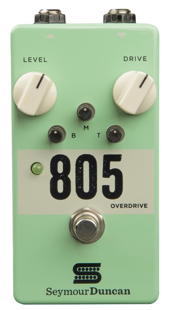 Seymour Duncan 805 Overdrive Guitar Pedal - Versatile with 3-Band Active EQ for Electric Guitars, Perfect for Blues, Country, an