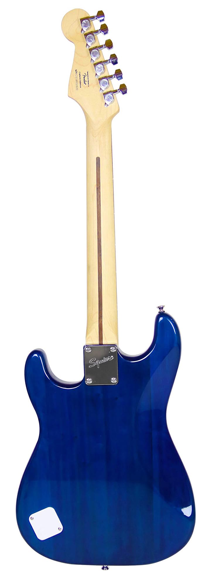 Fender Squier 24-Inch Short Scale Strat Pack - Transparent Blue Bundle with Frontman 10G Amplifier, Instrument Cable, Strap, Pic