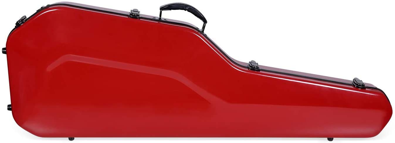Crossrock Telecaster and Stratocaster Style Fiberglass Red Electric Guitar Case