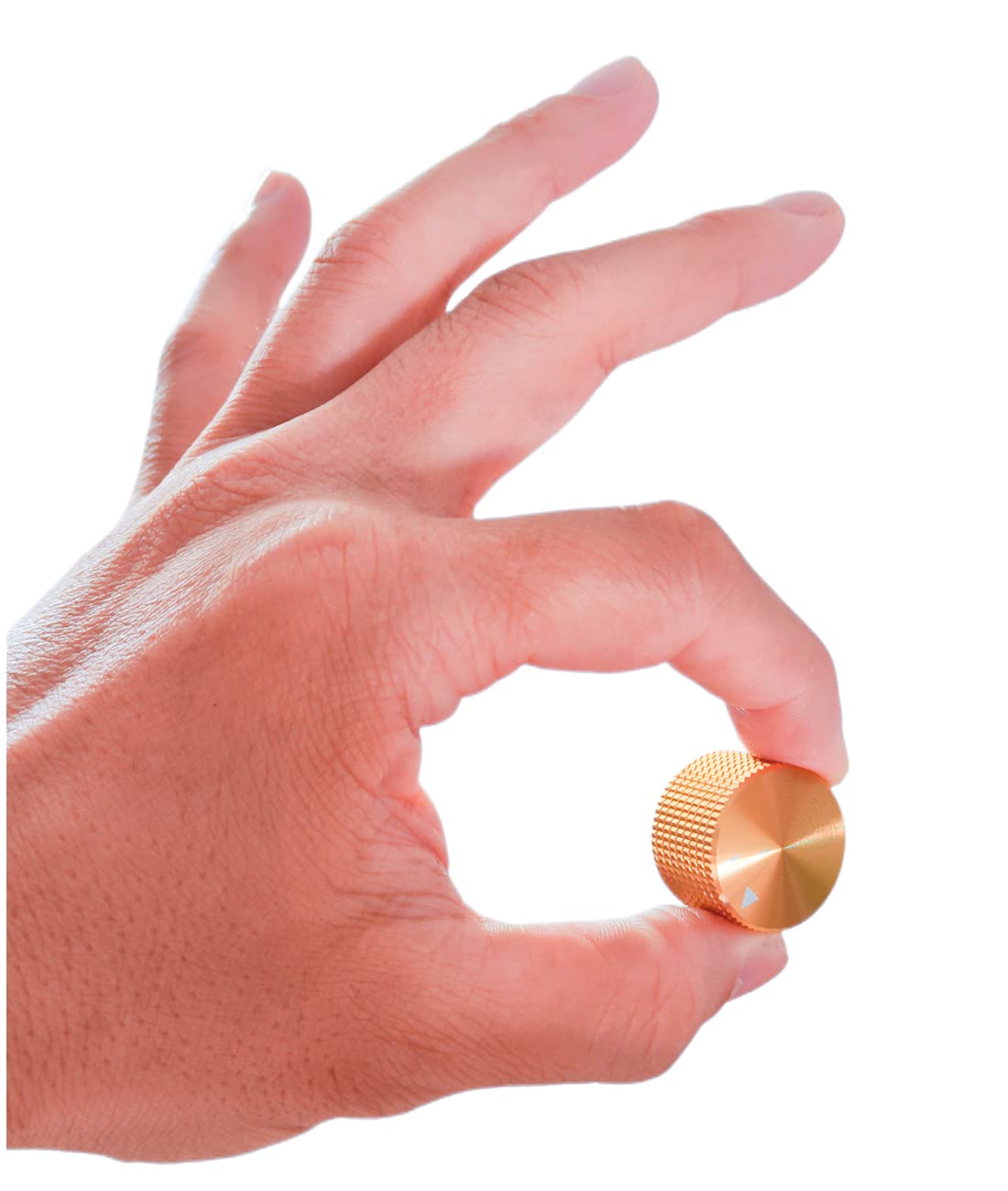 Szliyands 5 Pack Aluminum Rotary Electronic Control Potentiometer Knob,for 0.23 ' ' Diameter Shaft, 0.98 ' ' Dia, 0.61 ' ' H, Gu