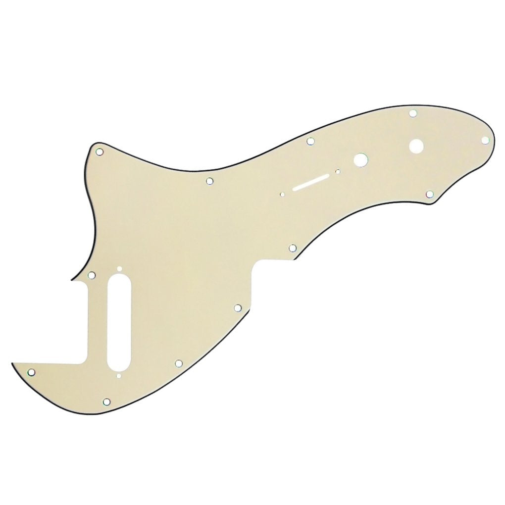 FLEOR 3Ply Cream TL Pickguard Guitar Pick Guard Plate with Screws Fit 69 TL Thinline Re-issue Guitar Part