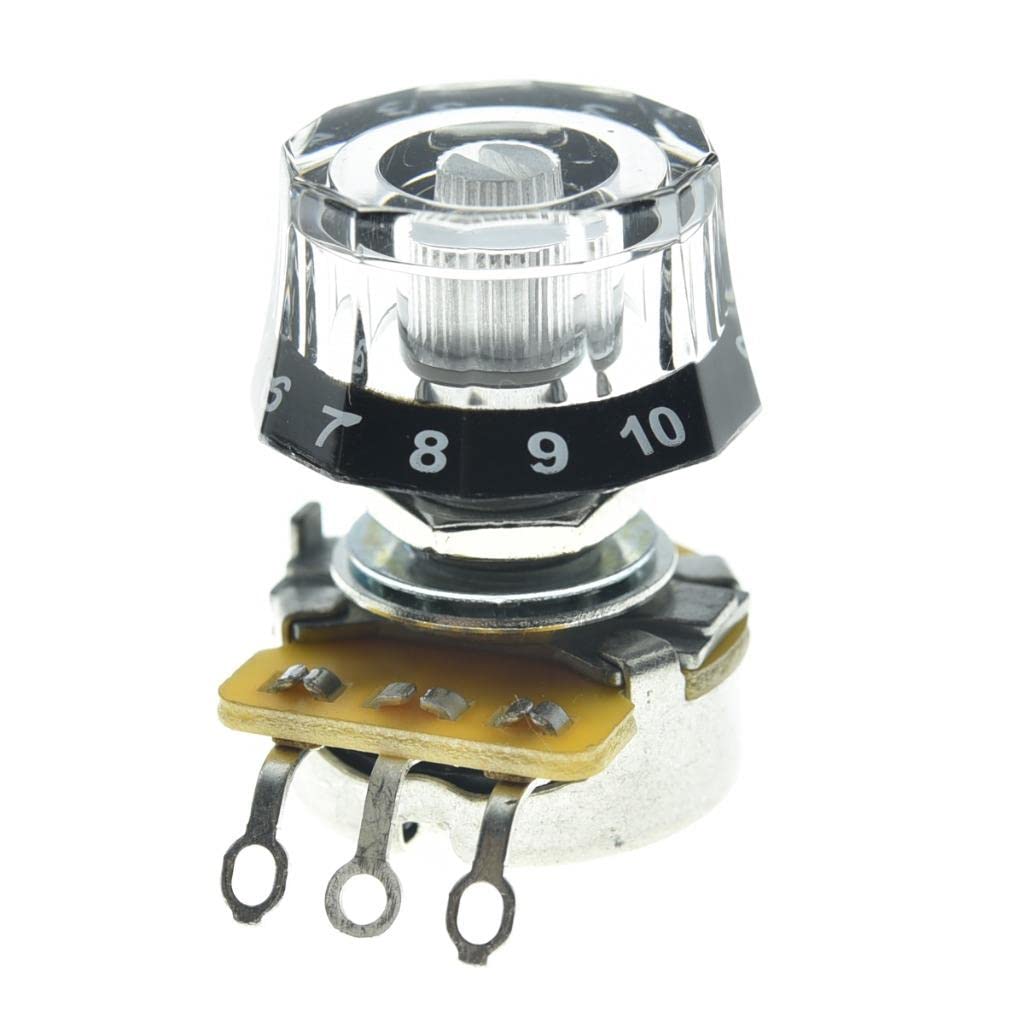 Dopro Set of 4 Metric 18 Coarse Spline Lampshade Style Guitar Knobs Electric Guitar Speed Control Knobs for PRS/LP/SG/Les Paul C