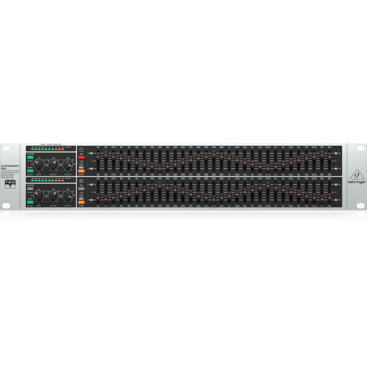 Behringer ULTRAGRAPH PRO FBQ3102HD High-Definition 31-Band Stereo Graphic Equalizer with FBQ Feedback Detection System