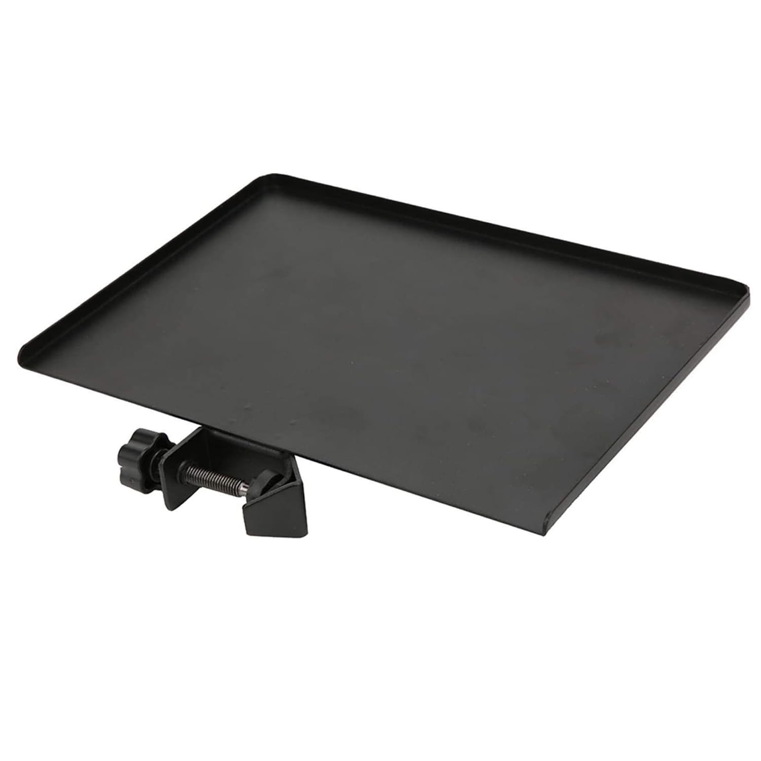 BROLAVIYA Microphone Stand Shelf Adjustable Metal Tray Holder, Compatible with Most Microphone Stands and Music Tripod Stands, S