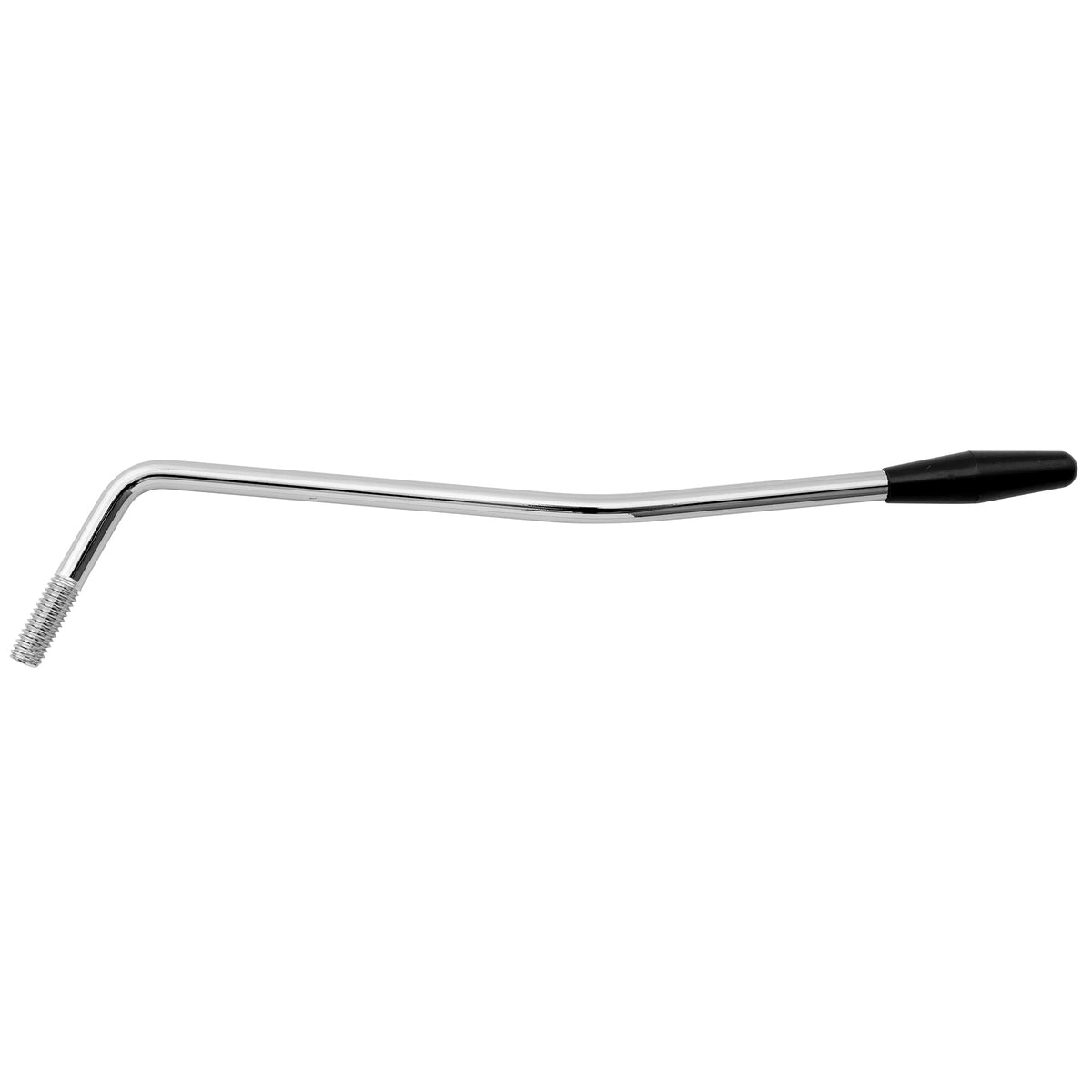 Musiclily 6Mm Guitar Thread Tremolo Arm Whammy Bar Vibrato Arm For Fender Squier Strat Style, Chrome W/Black Tip