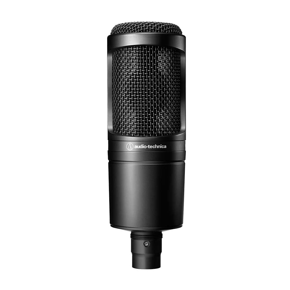 Audio-Technica Microphone At2020 Pro Cardioid Capacitor, Black,Large, Xlr