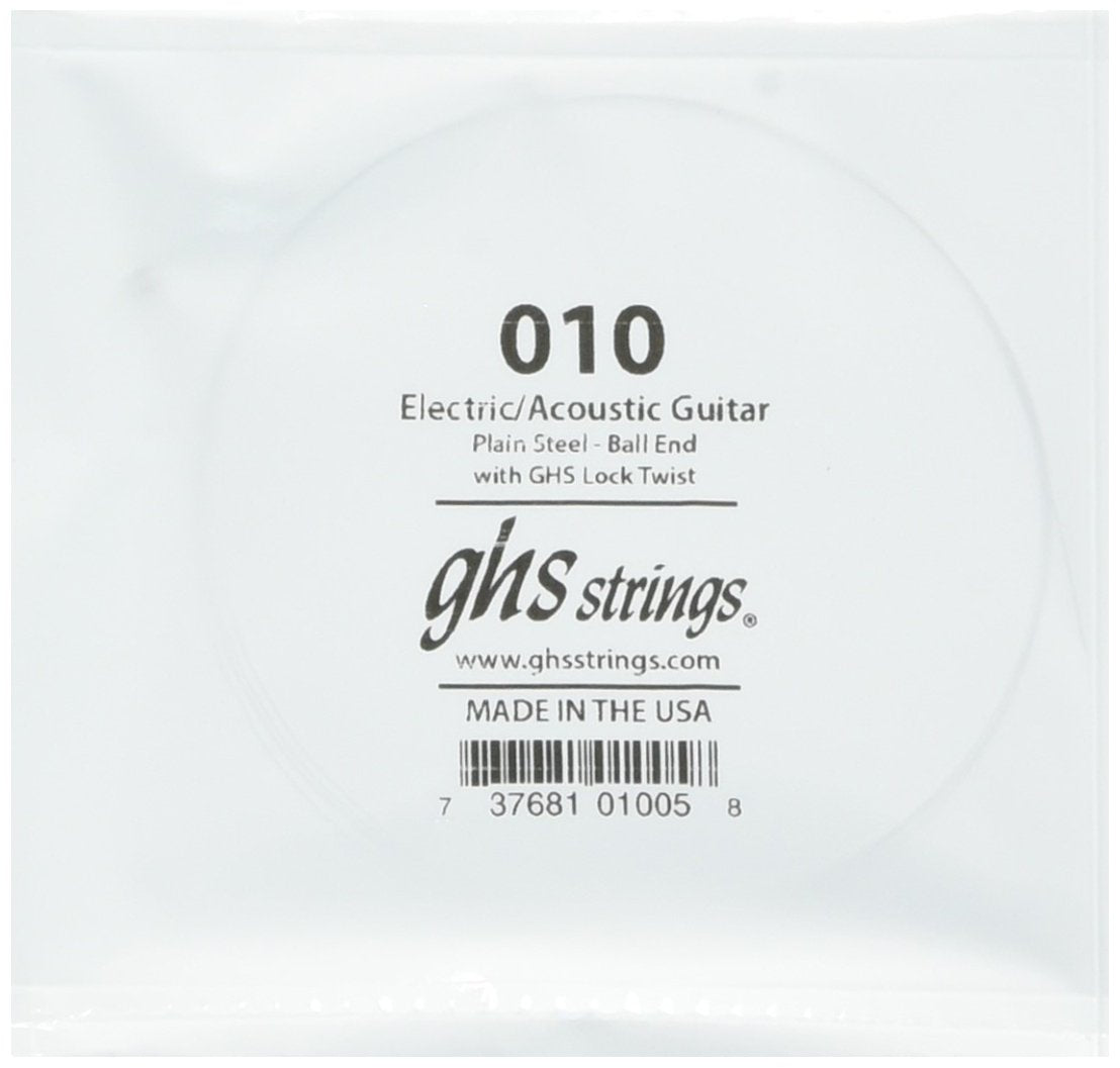 Ghs Strings Ghs Plain Steel Guitar Single String .010