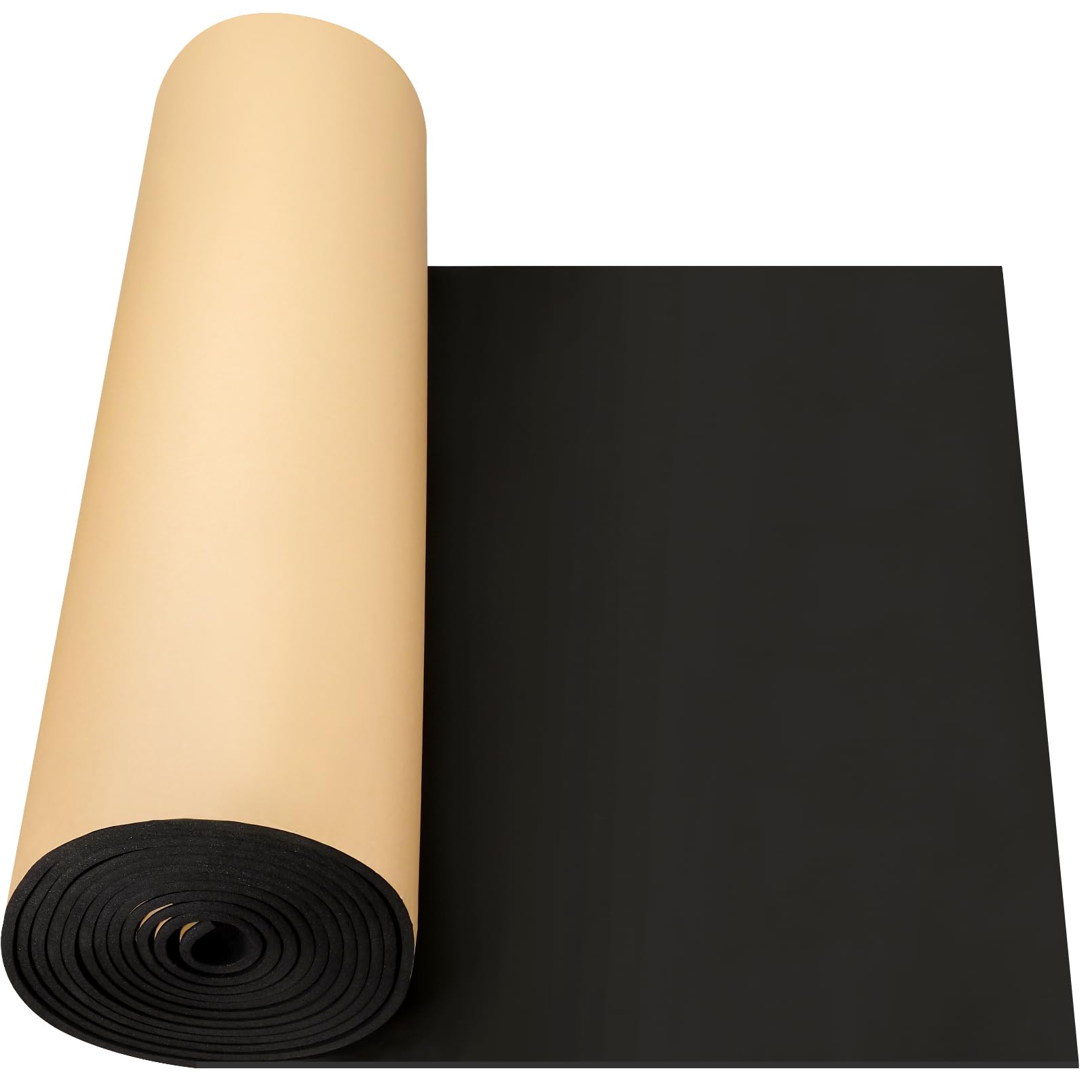 Kaqiluo 3.28' X 22.3' X 0.4'',10 Mm Thick,73.2 Sqft Self-Adhesive Sound Insulation Acoustic Foam, Sound Proof Padding,Fire,Water