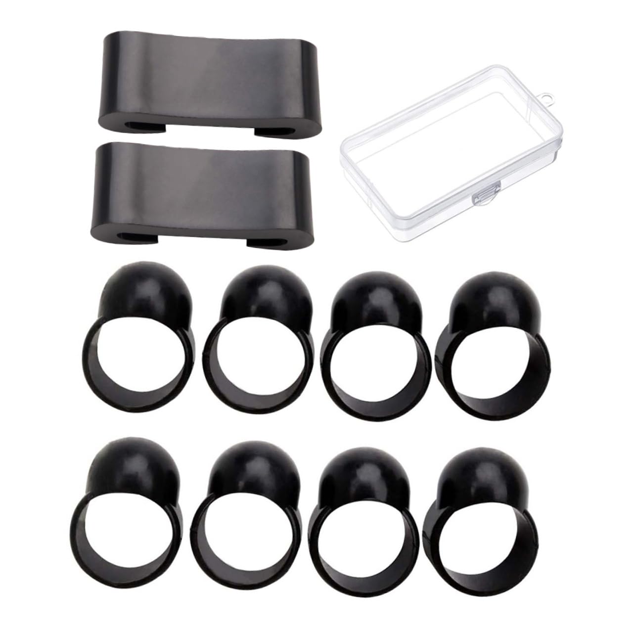 Bazeitflow 10Pcs Steel Drum Finger Picks Mallet Accessory Kit With Storage Box For Ethereal Drum And Percussion Instruments