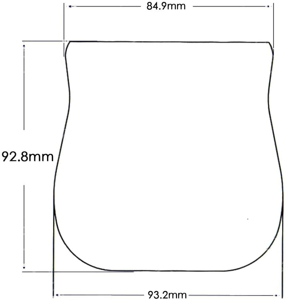 Dopro Replacement Vintage Ashtray Tele Bridge Cover Bridge Protector for FD Vintage Telecaster Black