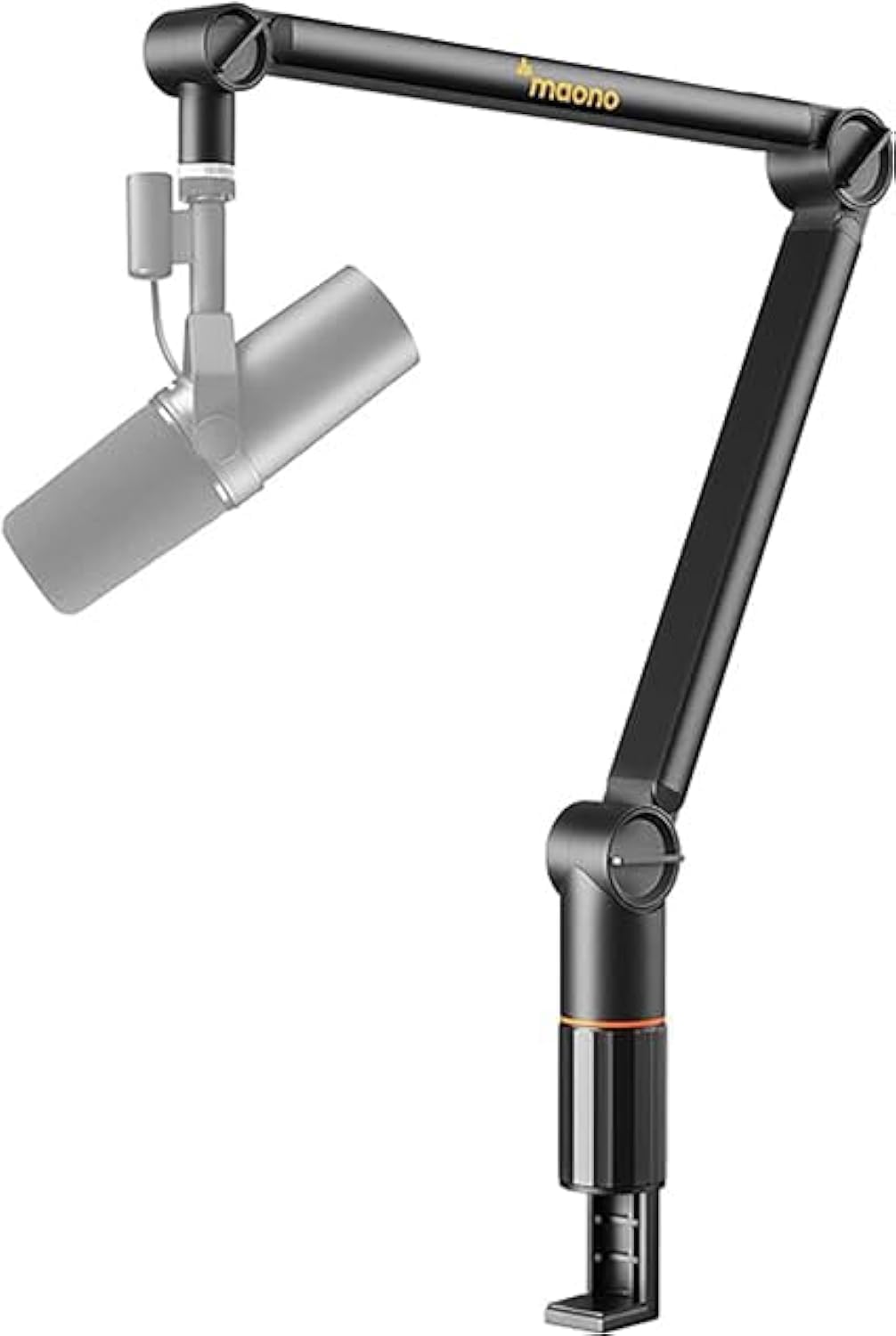 MAONO Microphone Arm, Mic Boom Arm with Cable Management Channels, Desk Clamp, Versatile Mounting, and Fully Adjustable, Heavy D