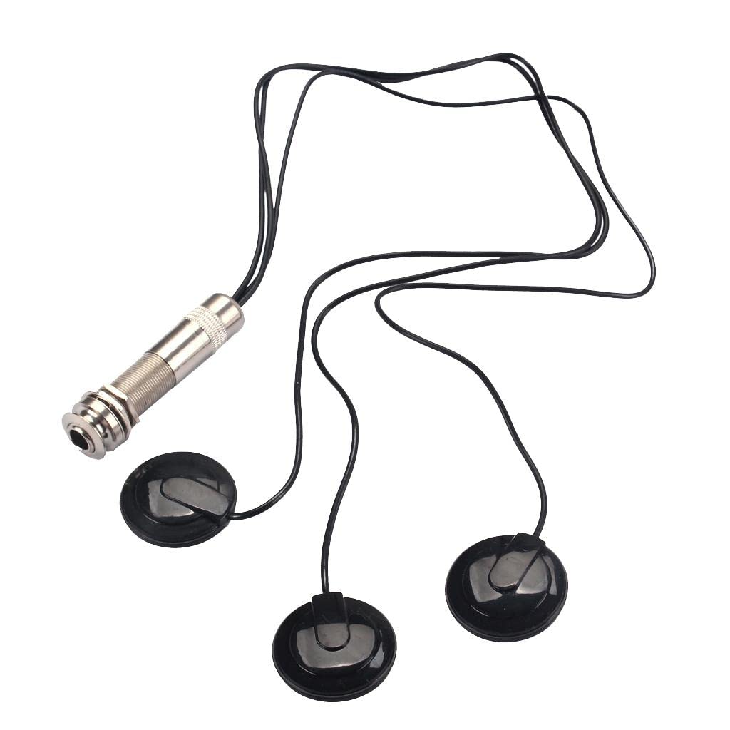 Atorse 6.35Mm Pickup Piezo 3 Transducer For Acoustic Guitar Ukulele Mandolin Violin