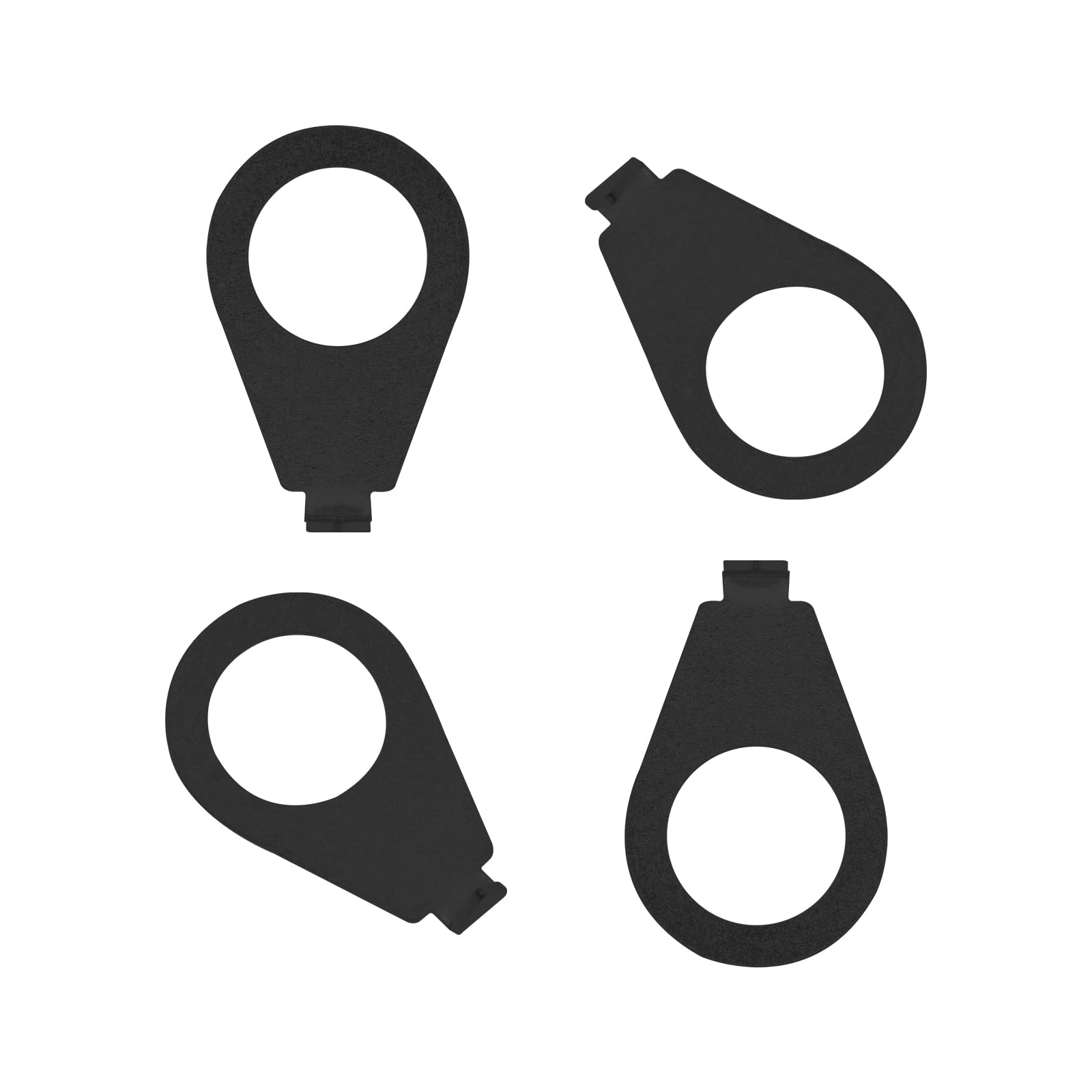 Cashbeat 4Pcs Black Guitar Knobs Pointer Indicator Plates, 3/8'' Electric Guitar Control Knob Position Pointers, 9.7Mm Diameter