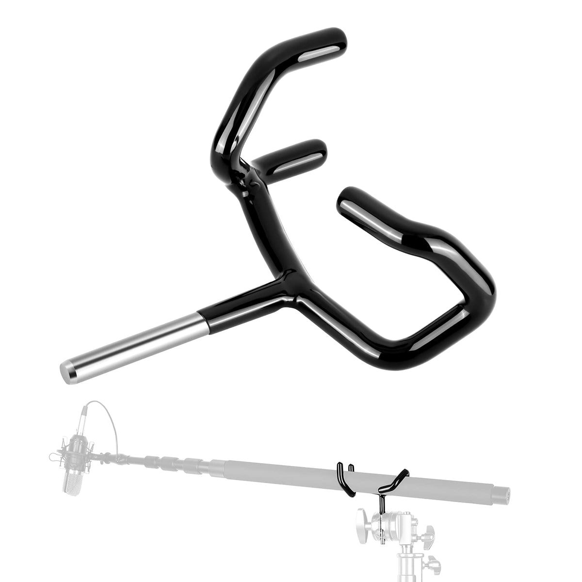 Neewer Metal Microphone Boom Support Holder For C-Stands And Mic Stands, Black