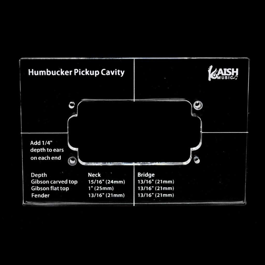 Kaish Acrylic Humbucker Pickup Routing Template Pickup Templates For Body