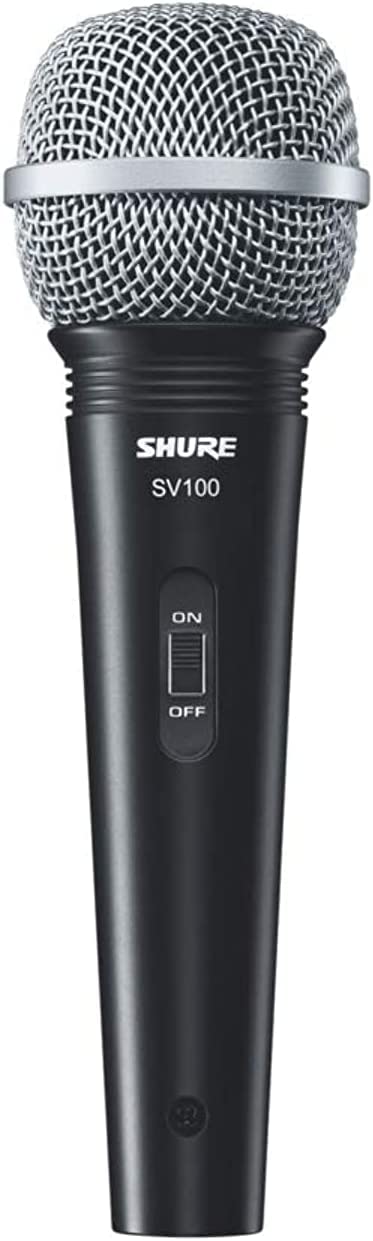 Shure SV100-W Multipurpose Cardioid Dynamic Vocal Microphone with On/Off Switch and 15 XLR-to-1/4 Cable