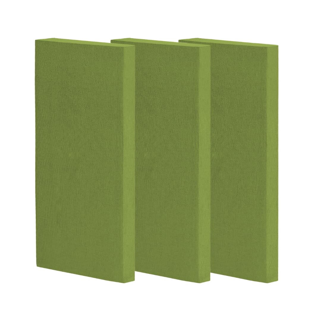 Timber Acoustics Panels, Roxul Rockwool Absorption Panels, 2 X 4 X 3. Nrc=0.90 [Set Of 3] (Green)