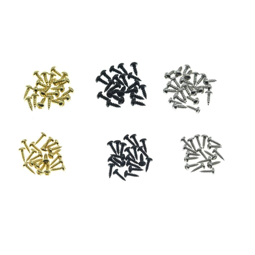 KAISH 20-Pack Premium Stainless Steel American #3 x 1/4'' Phillips Head Guitar Truss Rod Cover Screws for USA Les Paul LP/SG Gol