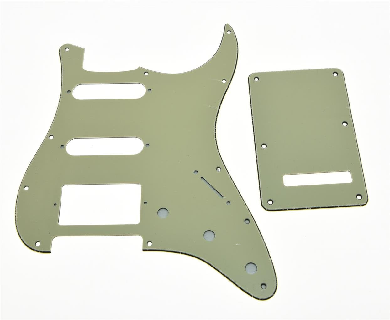 Kaish 11 Hole St/Strat Style Pickguard Hss Pick Guard With St Back Plate Tremolo Trem Cover For Stratocaster/Strat Made In Usa/M