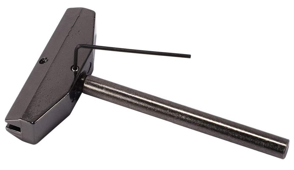 Jiayouy Luthier Tools Set Guitar Bass Fret Press Caul Fingerboard Pressing Tool + 9Pcs Brass Radian Fret Inserts with Hex Wrench