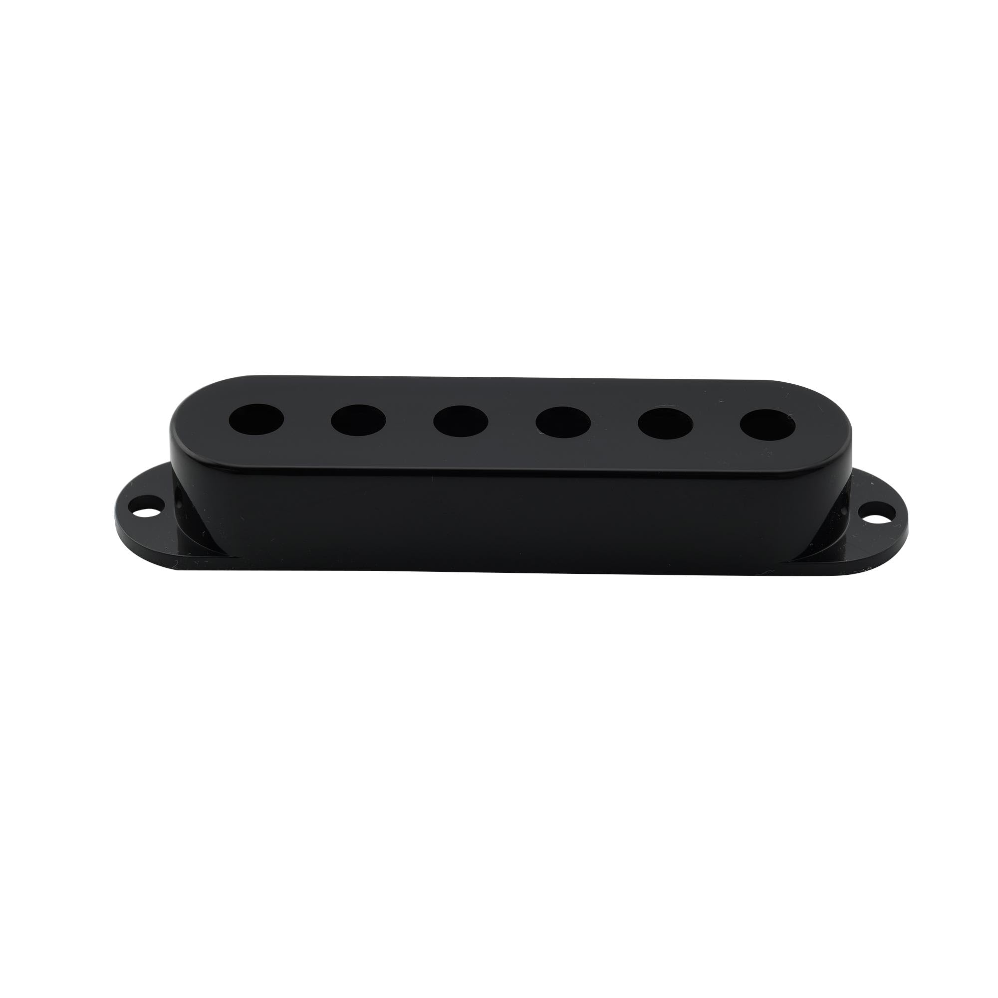 Musiclily Pro Plastic Guitar Single Coil Pickup Covers for USA/Mexico Strat Fender Stratocaster Electric Guitar, Black (Set of 3