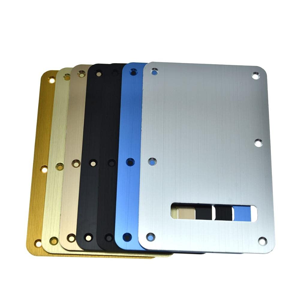 Dopro Aluminum Anodized Modern ST Strat Back Plate Tremolo Trem Cavity Cover for American/Mexican FD Stratocaster Gold