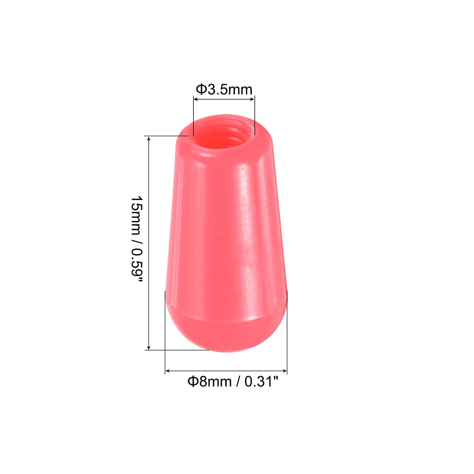 MECCANIXITY 2Pcs Guitar 3 Way Pickup Switch Tip M3.5 Plastic Toggle Switch Knobs for LP Electric Guitar, Pink