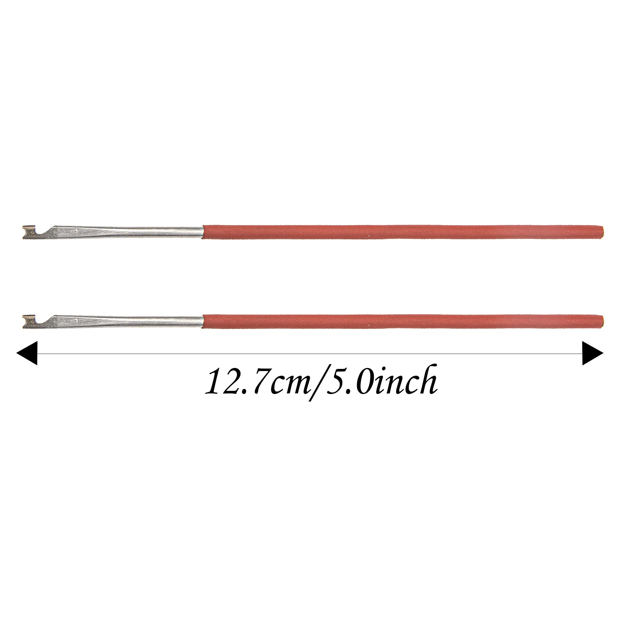 2Pcs Yootones Clarinet Spring Hook, Durable Steel Woodwind Repair Tool Spring Hook Compatible with Sax Clarinet Oboe Flute Picco