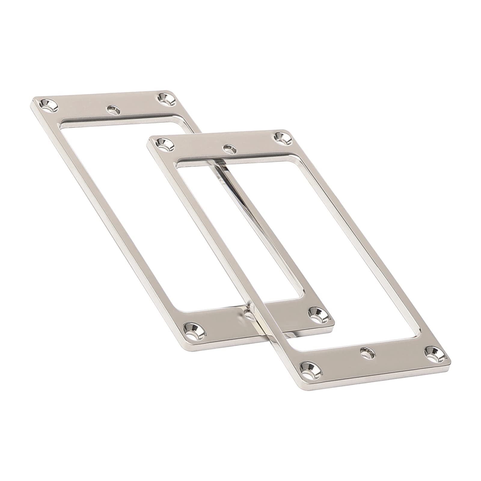 Metal Flat Electric Guitar Humbucker Pickup Ring, Frame Mounting Ring, Bridge Neck Pickups Cover Frame Replacement Part, Pack of