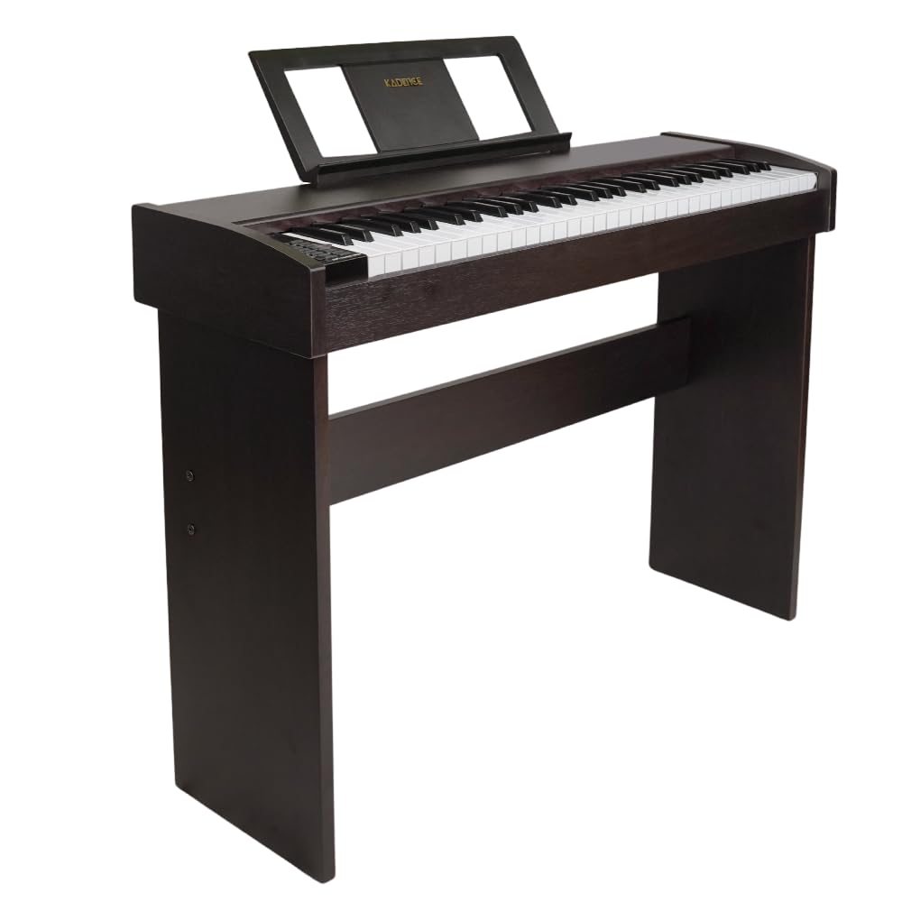 Kadence Dp5000Wd Digital Piano | 61 Keys With Led Display | 500 Tones, 300 Rhythms, Usb Midi, Recording, Mic & Mp3 Support | Dar