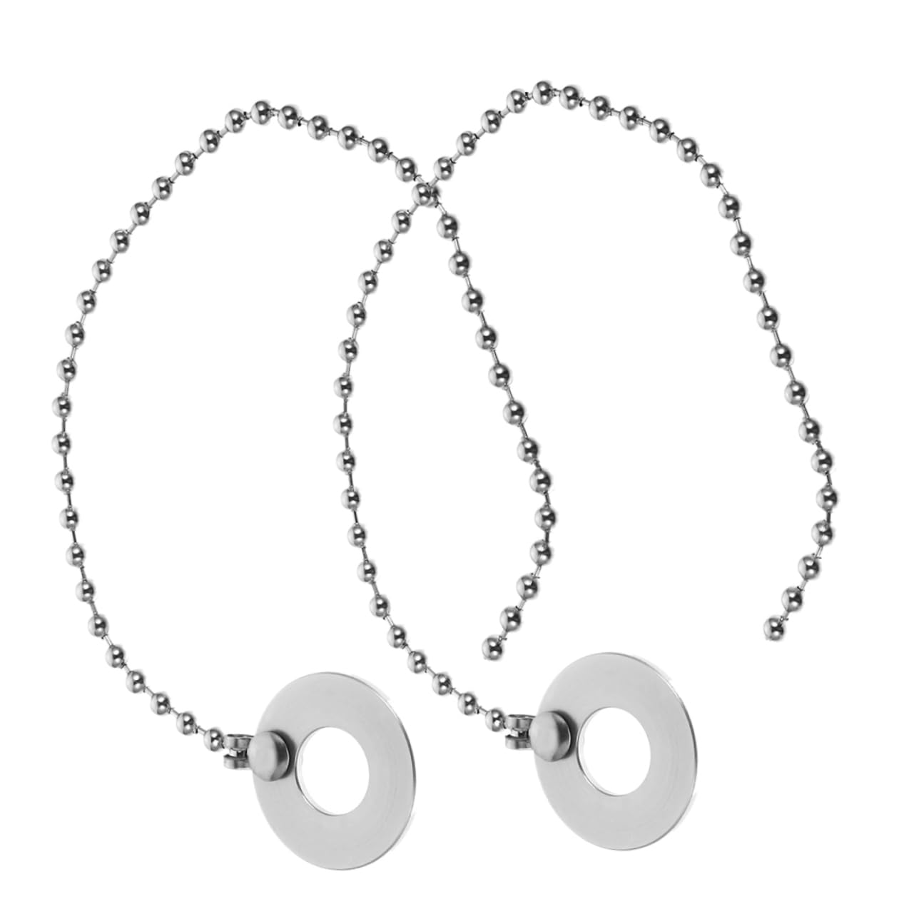 Kisangel 2Pcs Cymbal Chain For Jazz Drum Kits Enhancing Cymbal Sound Effects Flexible For Ride And Crash Finish