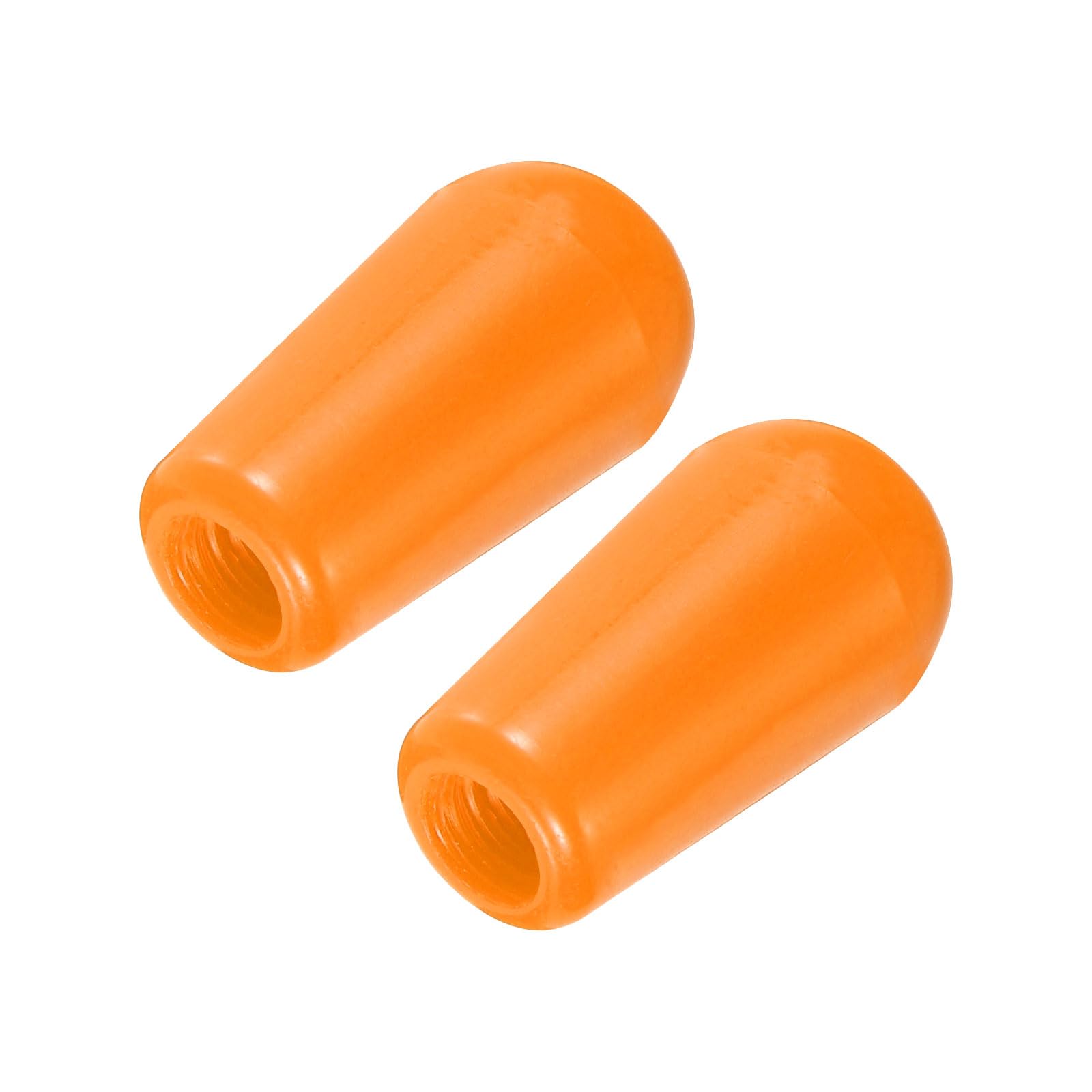 Meccanixity 2Pcs Guitar 3 Way Pickup Switch Tip M4 Plastic Toggle Switch Knobs For Lp Electric Guitar, Orange