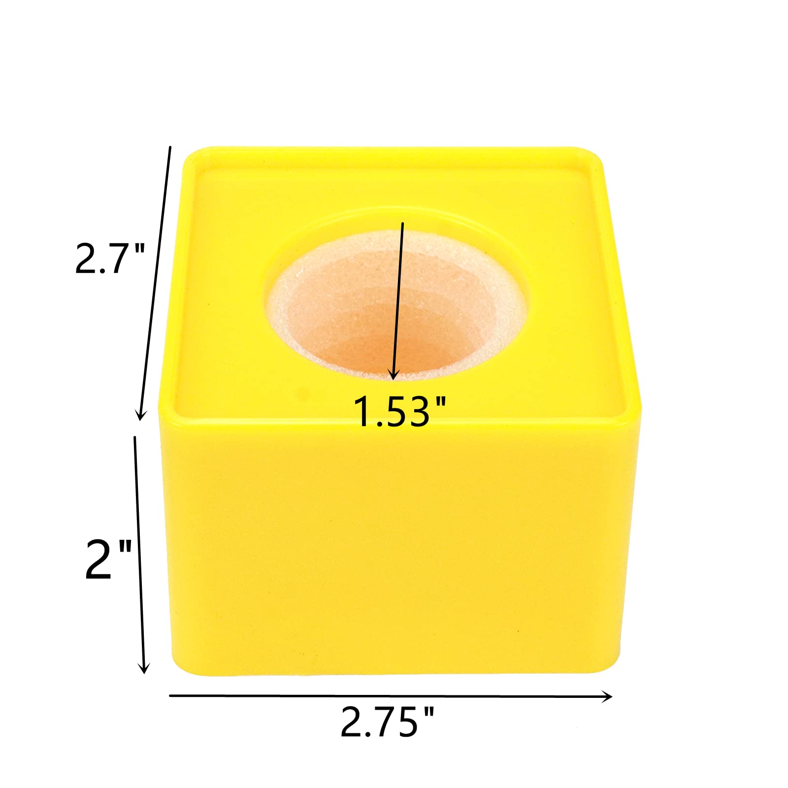 Dahszhi 2Pcs Cube Microphone Stands,Microphone Square Interview Logo Flag Station,Blue