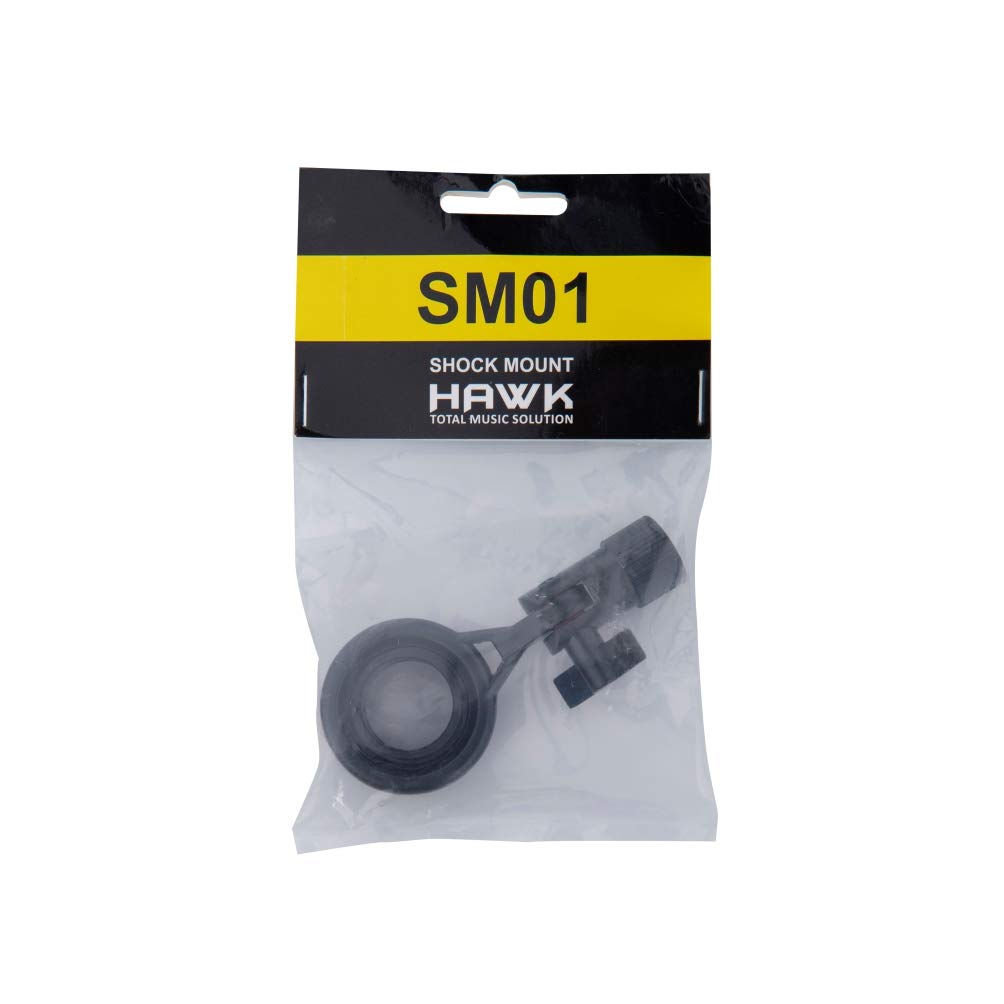 Hawk Proaudio Sm01 Shock Mount Holder Socket Metal Construction For Condenser Microphone With M22X1 Screw (Black)