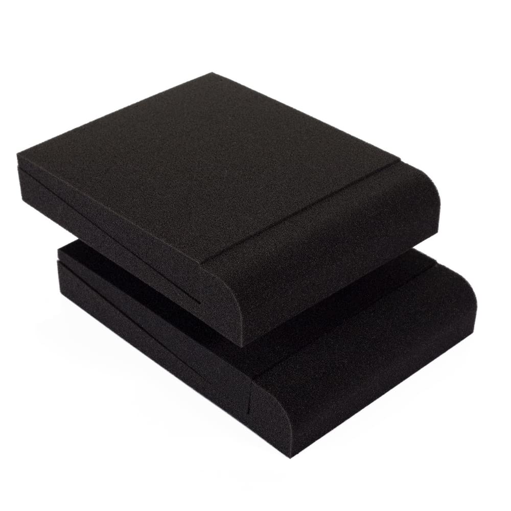 True North Studio Monitor Isolation Pads Pair (6.5-8 Inch Speaker Isolation Pads) - Studio Monitor Pads - Sound Pads - Bookshelf