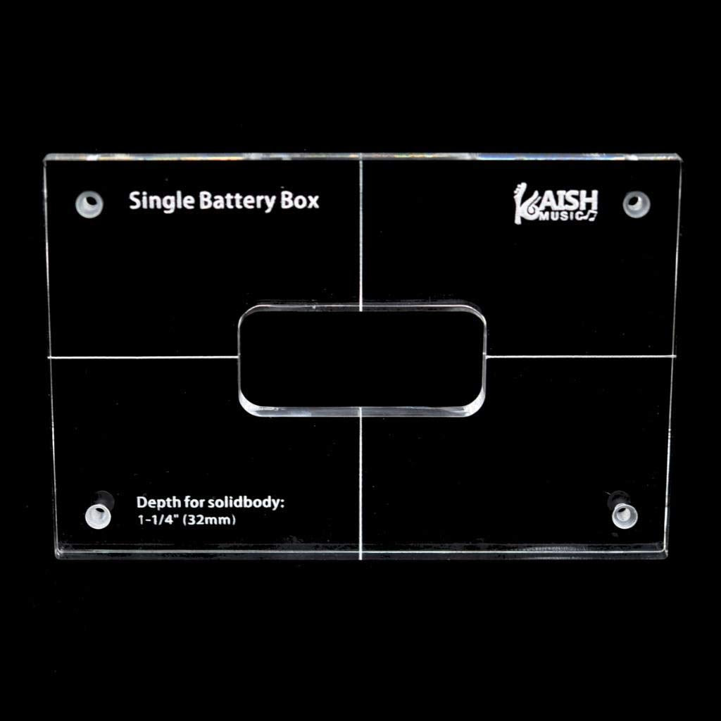 Dopro Acrylic Guitar Bass Battery Box Routing Template For Single Battery Box