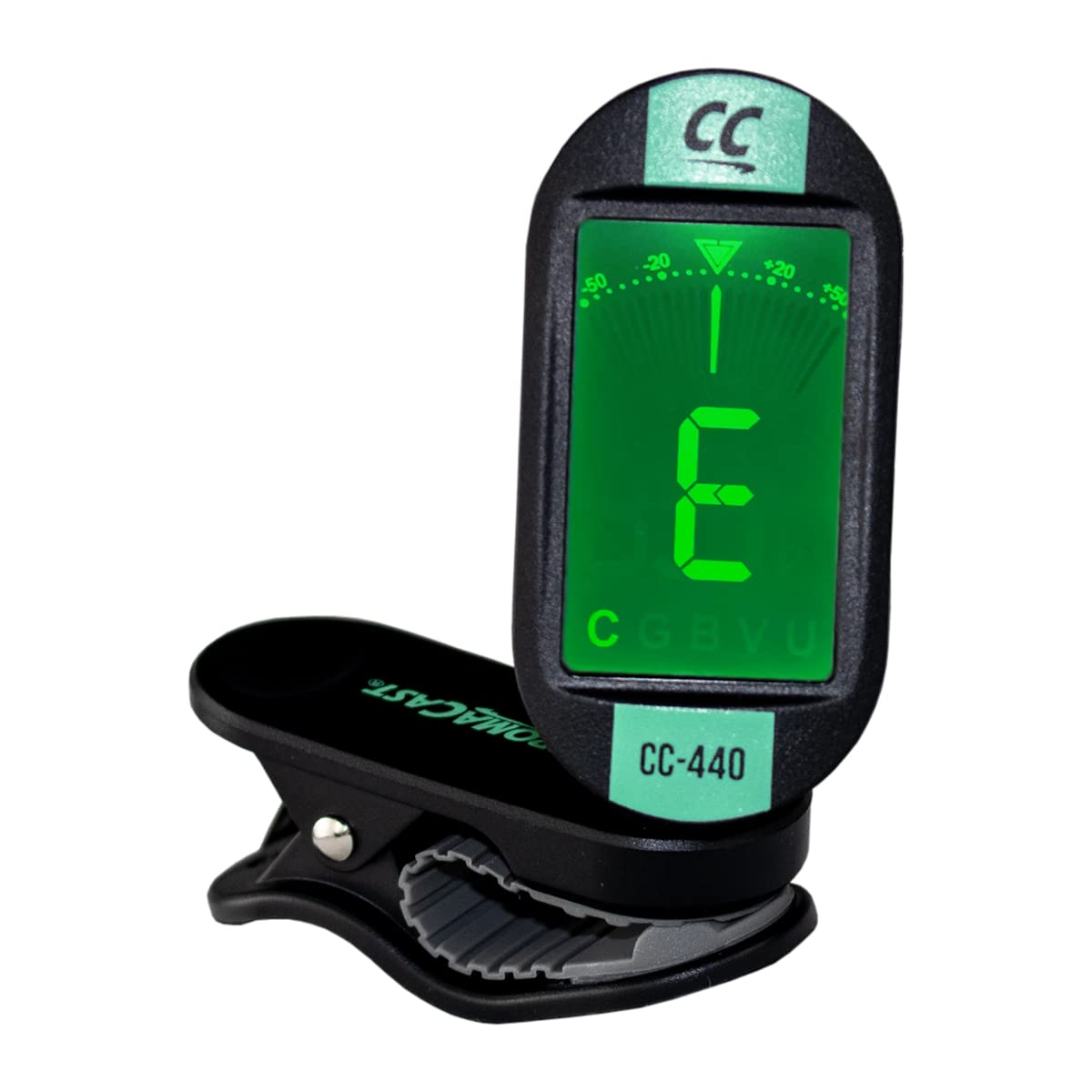 ChromaCast CC-440 Clip On Chromatic Tuner, Surf Green, Pack of 2 (CC-440-SGR-2PK)