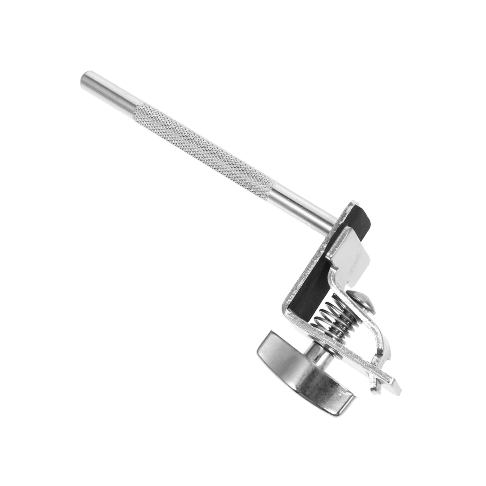 Yardwe Silver Cowbell Clamp For Jazz Drums Sturdy Extension Clip Percussion Drum Holder Easy To Mount Accessory For Musicians