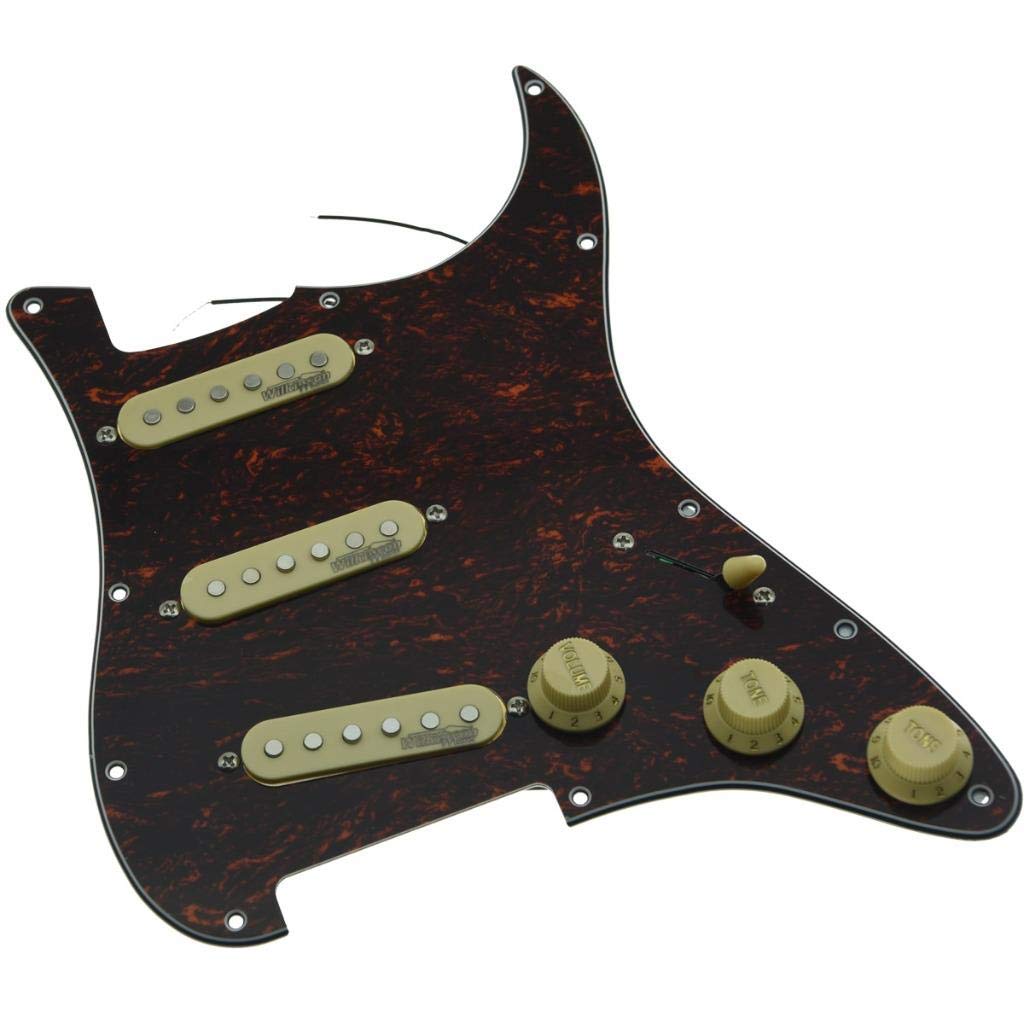Kaish Red Tortoise Loaded Electric Guitar Pickguard Prewired Pickguard With Wilkinson Pickups For Usa/Mexico Fd Stratocaster
