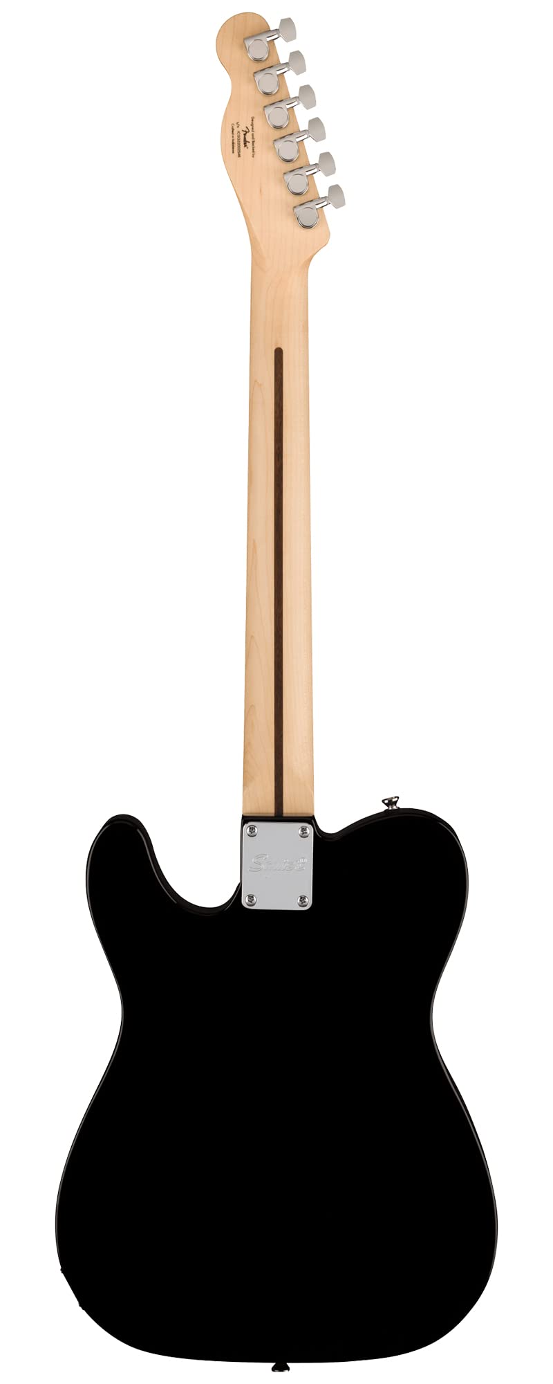 Fender Squier Sonic Telecaster - Black Bundle with Tuner, Strap, Picks, and Austin Bazaar Guitar DVD