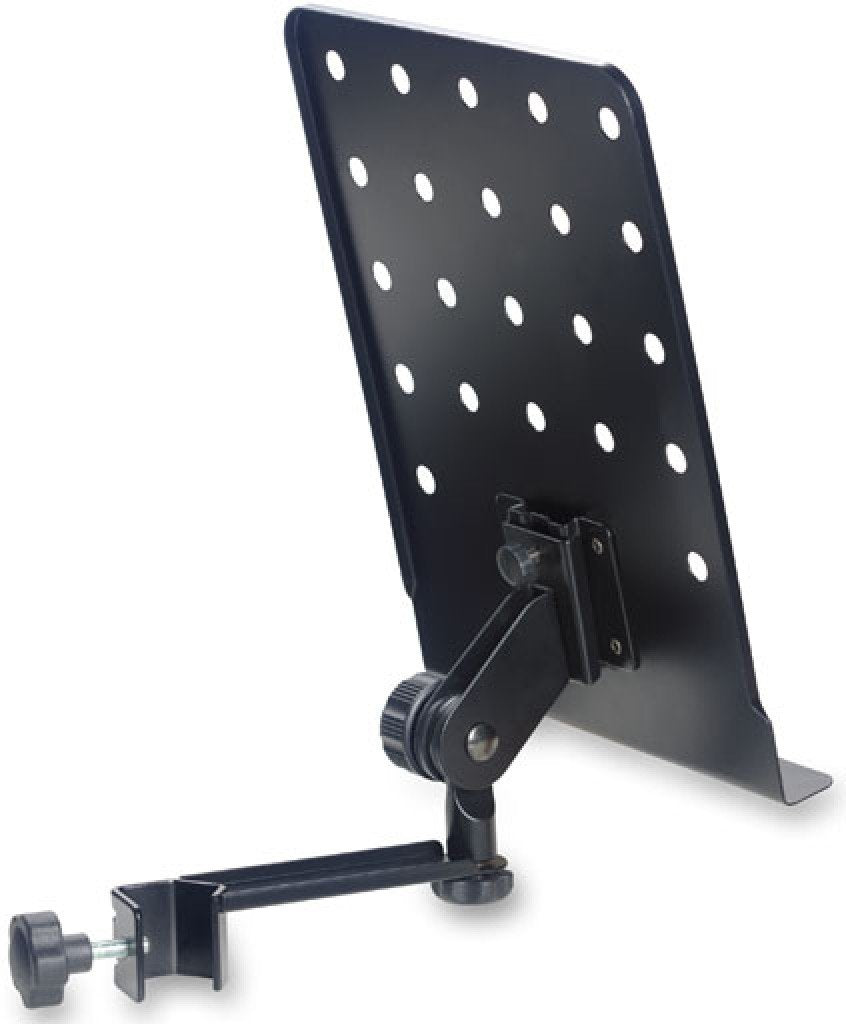 Stagg MUS-ARM 1 Small Perforated Music Stand with Attachable Holder Ar ...