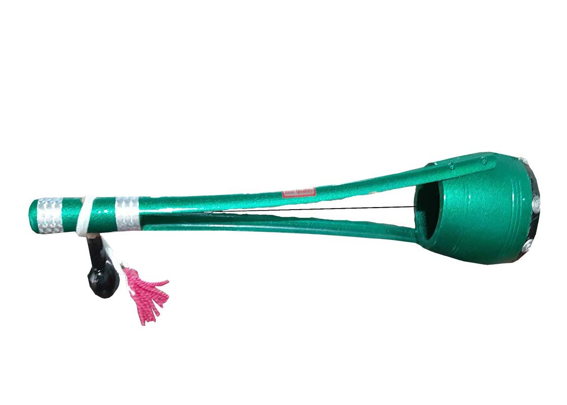 Gt Manufacturers Professional Ektaraa Wooden For Indian Folk And Classic Music, 18 Inches (Green)