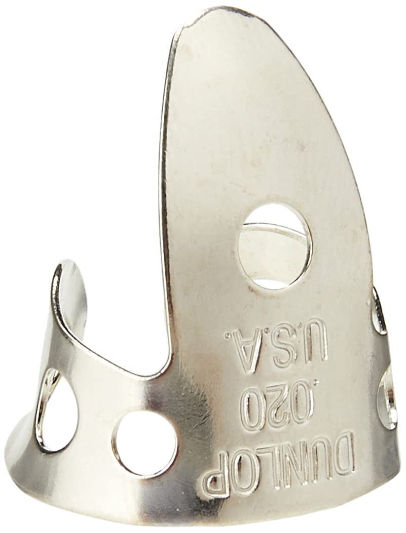 Jim Dunlop 34R020 .020 Inch Nickel Silver Finger And Thumbpicks, 50-Pack