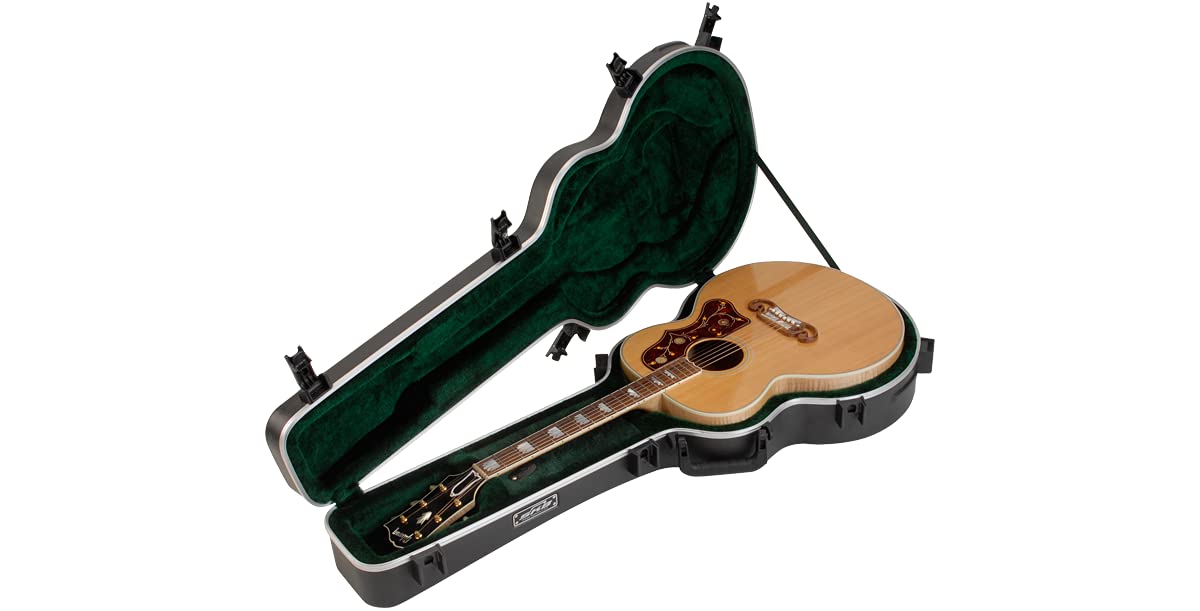 SKB Universal Jumbo Acoustic Shaped Hardshell - TSA Latch, Over-Molded Handle