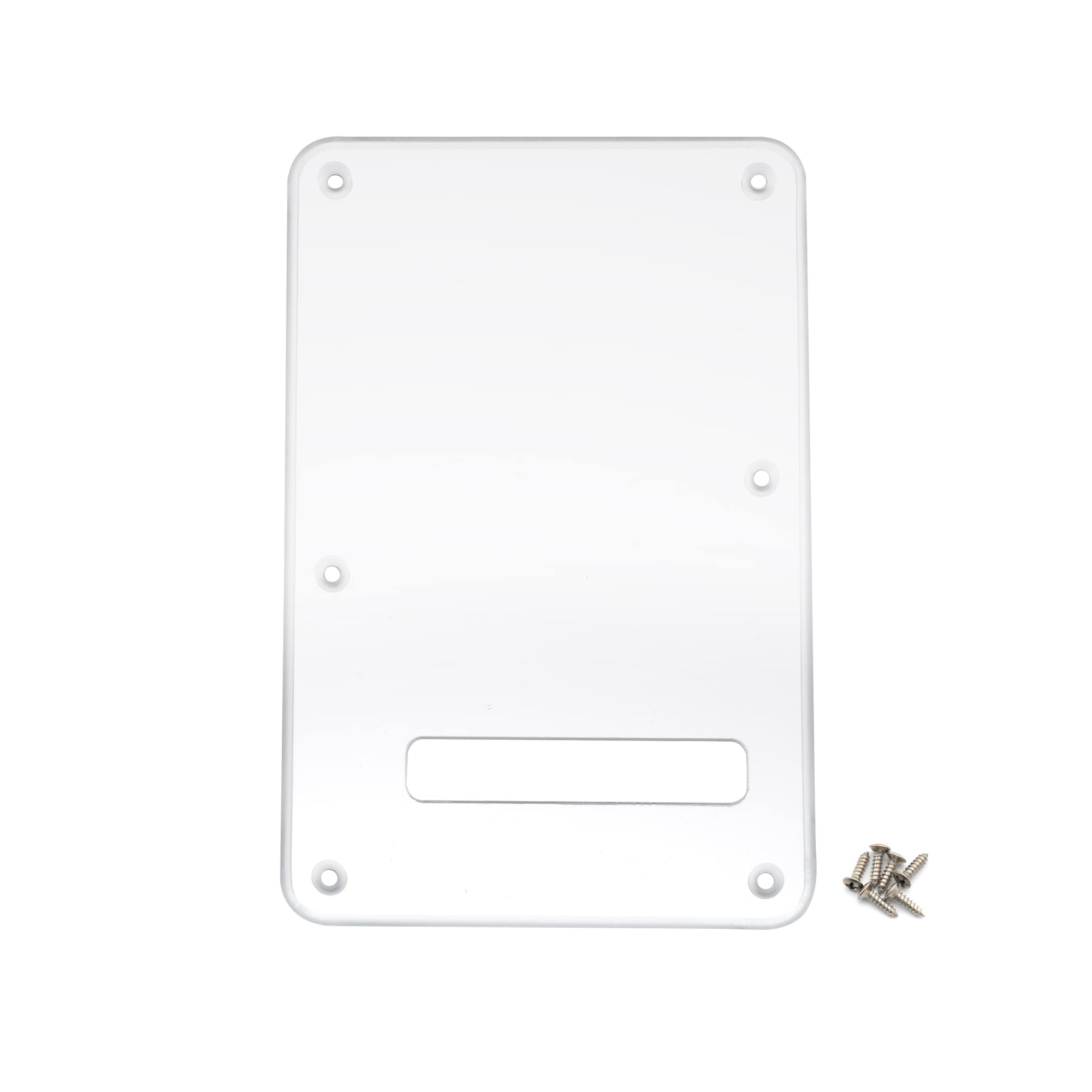 Musiclily 6 Hole Guitar Strat Back Plate Tremolo Cover Backplate For Fender Usa/Mexican Standard Stratocaster Modern Style, 1Ply