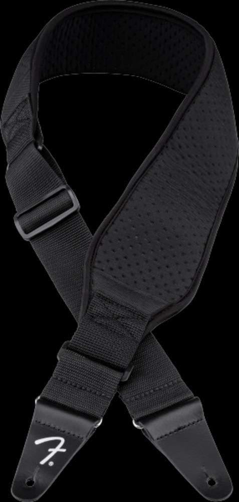 Fender Swell Neoprene Guitar Strap, Guitar Accessories, 3in, Black